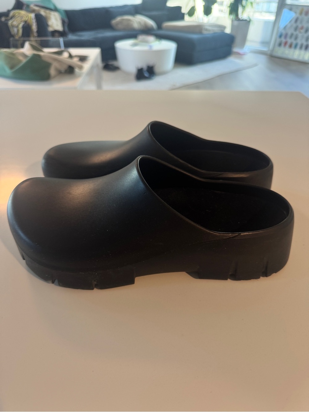 Birkenstock Black Slip-On Clogs with Chunky Sole